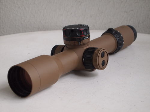 IOR tactical rifle scope breaker 2-16x42IL, sand cerakote paint for hunters or sport shooters
