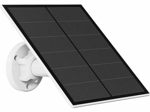 Solarpanel für Akku-IP-Kameras / Mobilgeräte mit USB-C, 5 Watt, 5 V, IP65, Camping, Garten, Balkon